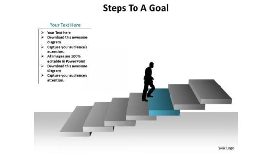 PowerPoint Slide Designs Growth Steps To A Goal Ppt Design Slides