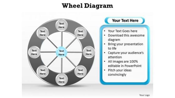 PowerPoint Slide Designs Growth Wheel Diagram Ppt Template