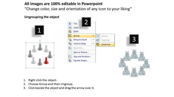 PowerPoint Slide Designs Image Chess Pawn Ppt Process