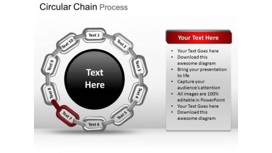PowerPoint Slide Designs Image Circular Chain Ppt Layout