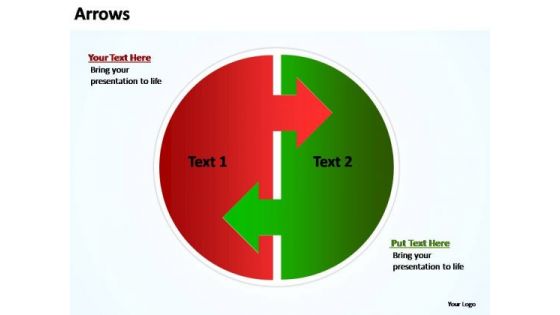 PowerPoint Slide Designs Leadership Arrows In Circle Ppt Design