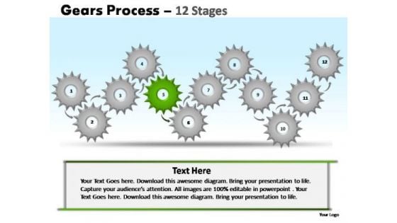 PowerPoint Slide Designs Leadership Gears Ppt Design Slides