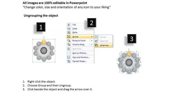 PowerPoint Slide Designs Leadership Hub And Spokes Process Ppt Presentation