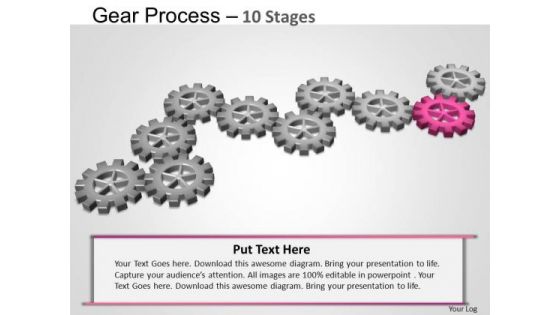 PowerPoint Slide Designs Marketing Gears Process Ppt Themes