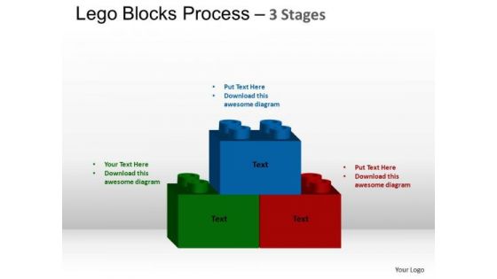 PowerPoint Slide Designs Process Lego Blocks Ppt Slide Designs