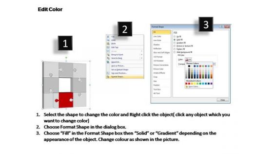 PowerPoint Slide Designs Process Puzzle Process Ppt Template