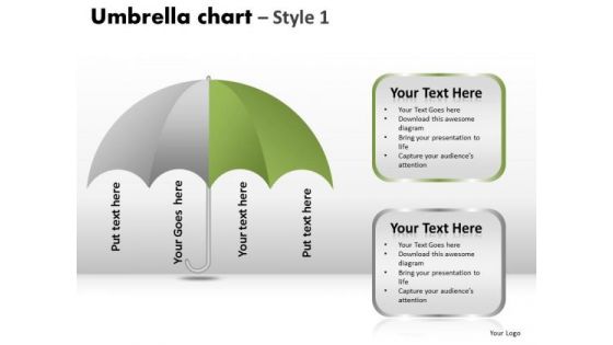 PowerPoint Slide Designs Process Umbrella Chart Ppt Templates