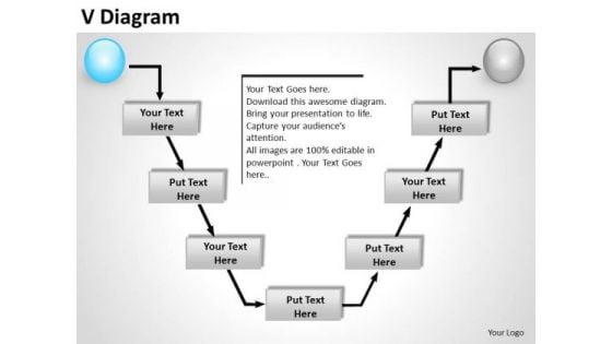 PowerPoint Slide Designs Process V Diagram Ppt Design