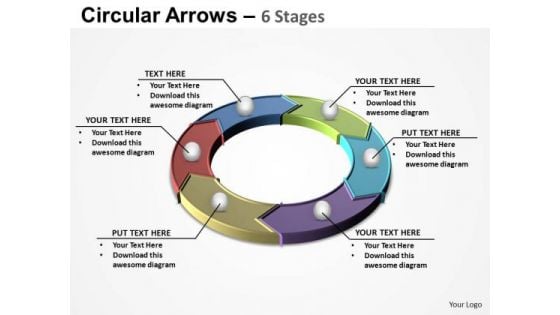 PowerPoint Slide Designs Sales Circular Arrows Ppt Presentation