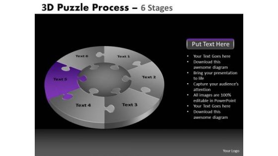 PowerPoint Slide Designs Sales Pie Chart Puzzle Process Ppt Presentation