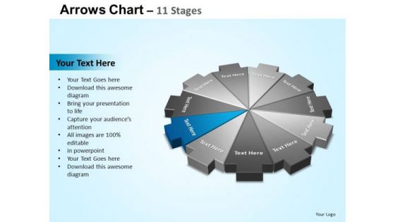 PowerPoint Slide Designs Strategy Arrows Chart Ppt Presentation