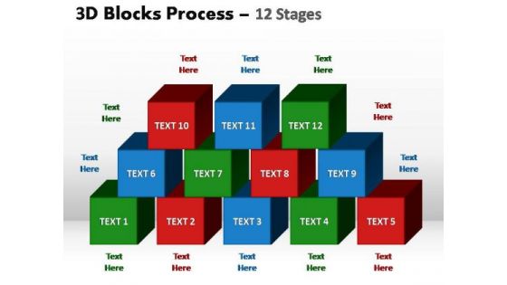 PowerPoint Slide Designs Strategy Blocks Process Ppt Design