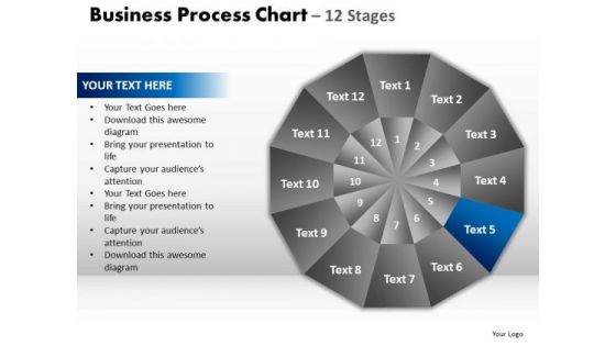 PowerPoint Slide Designs Strategy Circular Quadrant Ppt Backgrounds