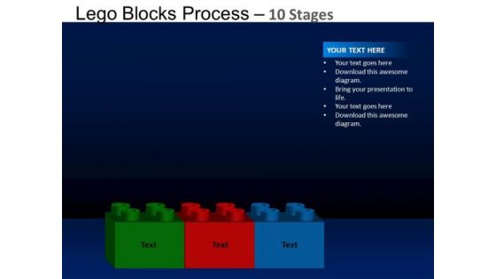 PowerPoint Slide Designs Strategy Lego Blocks Ppt Layouts