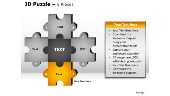 PowerPoint Slide Designs Strategy Puzzle Pieces Ppt Slides