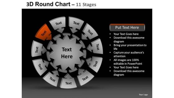 PowerPoint Slide Designs Strategy Round Chart Ppt Theme