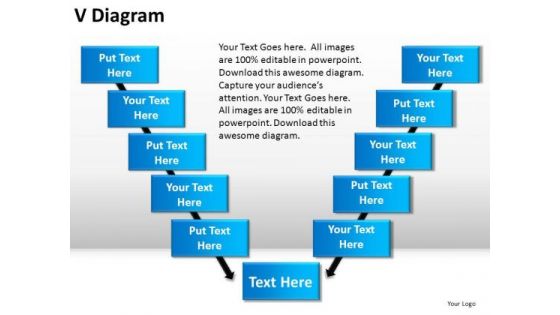 PowerPoint Slide Designs Strategy V Diagram Ppt Slides