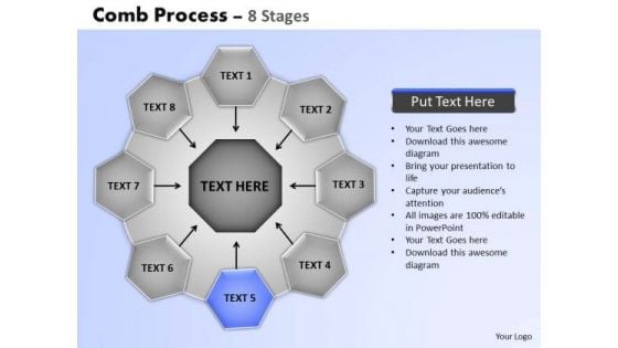 PowerPoint Slide Designs Strategy Wheel And Spoke Process Ppt Slides