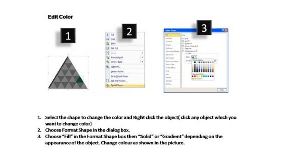 PowerPoint Slide Designs Success Triangle Process Ppt Slide Designs