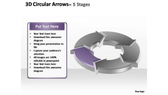 PowerPoint Slide Designs Teamwork Circular Arrows Ppt Design