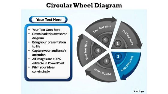 PowerPoint Slide Designs Teamwork Circular Wheel Ppt Backgrounds