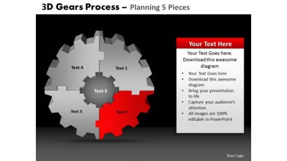 PowerPoint Slide Designs Teamwork Gears Process Ppt Slidelayout