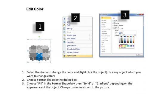 PowerPoint Slide Designs Teamwork Puzzle Process Ppt Themes