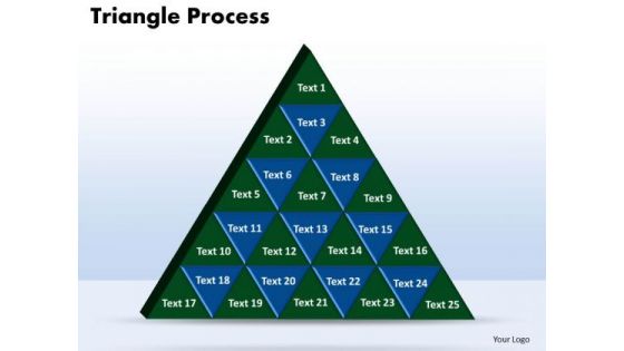 PowerPoint Slide Designs Triangle Process Chart Ppt Template