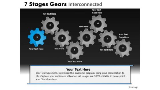 PowerPoint Slide Diagram Gears Ppt Design