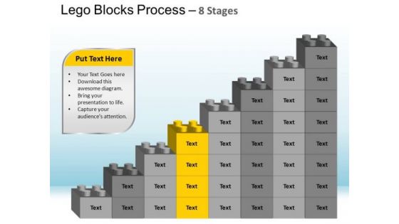 PowerPoint Slide Diagram Lego Blocks Ppt Backgrounds