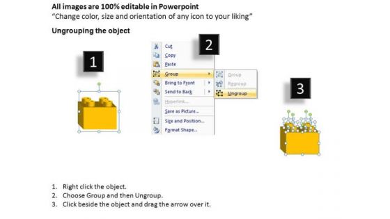 PowerPoint Slide Diagram Lego Blocks Ppt Template