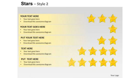 PowerPoint Slide Diagram Stars Ppt Layout