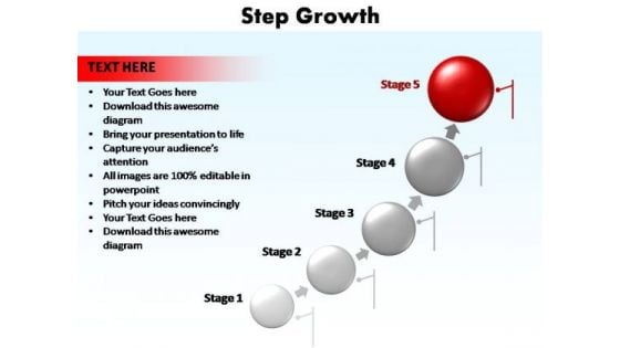 PowerPoint Slide Diagram Step Growth Ppt Theme