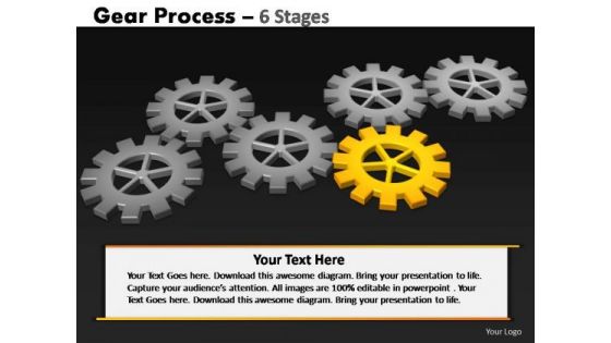 PowerPoint Slide Download Gears Process Ppt Theme