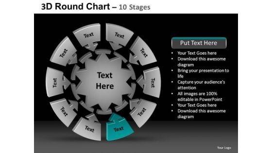 PowerPoint Slide Download Round Chart Ppt Layout