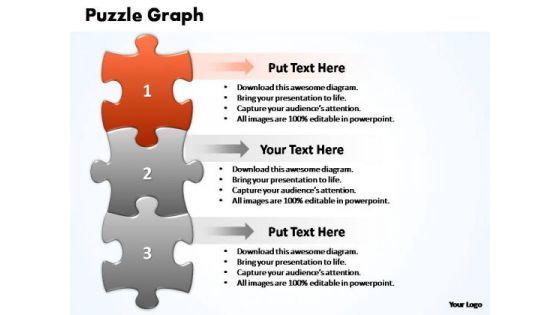 PowerPoint Slide Editable Business Puzzle Graph Ppt Themes