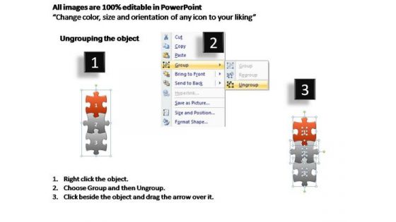 PowerPoint Slide Editable Business Puzzle Graph Ppt Themes