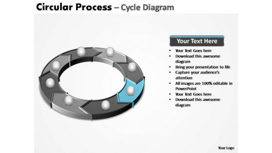 PowerPoint Slide Editable Circular Process Ppt Backgrounds