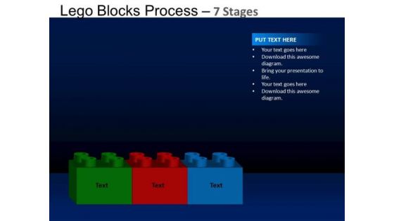 PowerPoint Slide Editable Lego Blocks Ppt Template