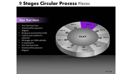 PowerPoint Slide Education Circular Ppt Process