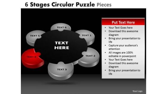 PowerPoint Slide Education Circular Puzzle Ppt Slides