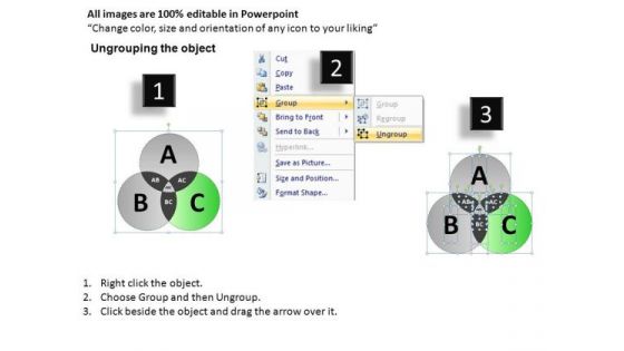 PowerPoint Slide Executive Teamwork Mission Venn Circular Process Diagram Ppt Themes
