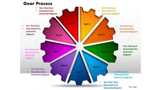 PowerPoint Slide Gear Process Diagram Ppt Presentation