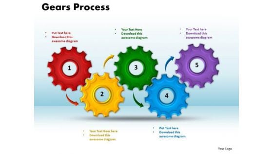 PowerPoint Slide Gears Process Business Ppt Themes