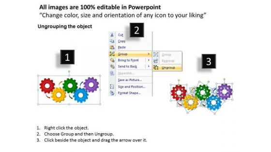 PowerPoint Slide Gears Process Business Ppt Themes