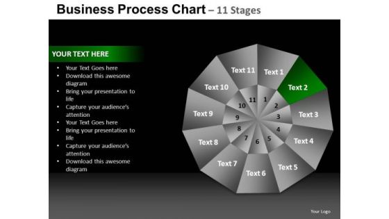 PowerPoint Slide Global Pie Chart Ppt Process