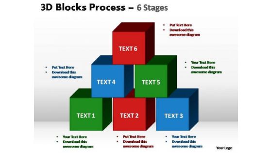 PowerPoint Slide Graphic Blocks Process Ppt Theme