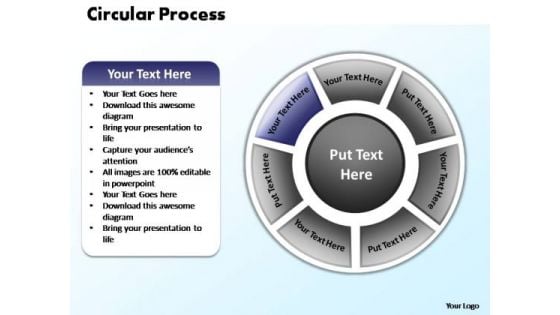 PowerPoint Slide Graphic Circular Process Ppt Design