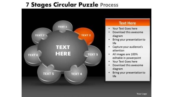 PowerPoint Slide Graphic Circular Puzzle Ppt Theme