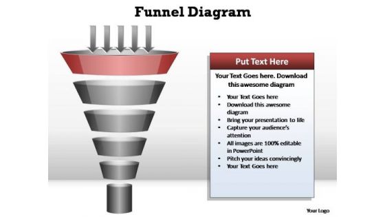 PowerPoint Slide Graphic Funnel Diagram Ppt Designs